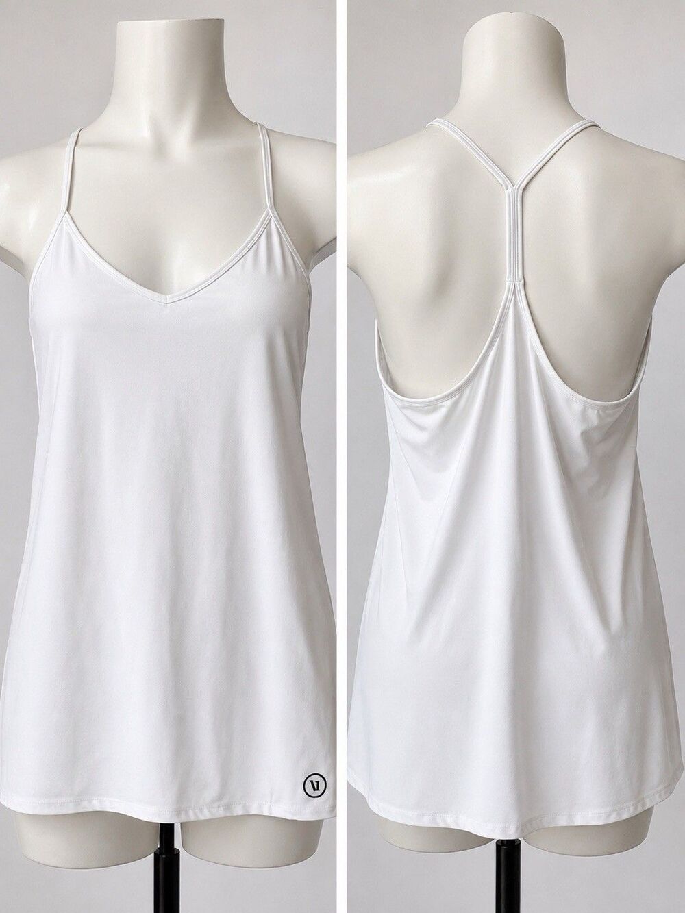 Vuori One Shot Tennis Dress Women's Size M White Athletic Performance